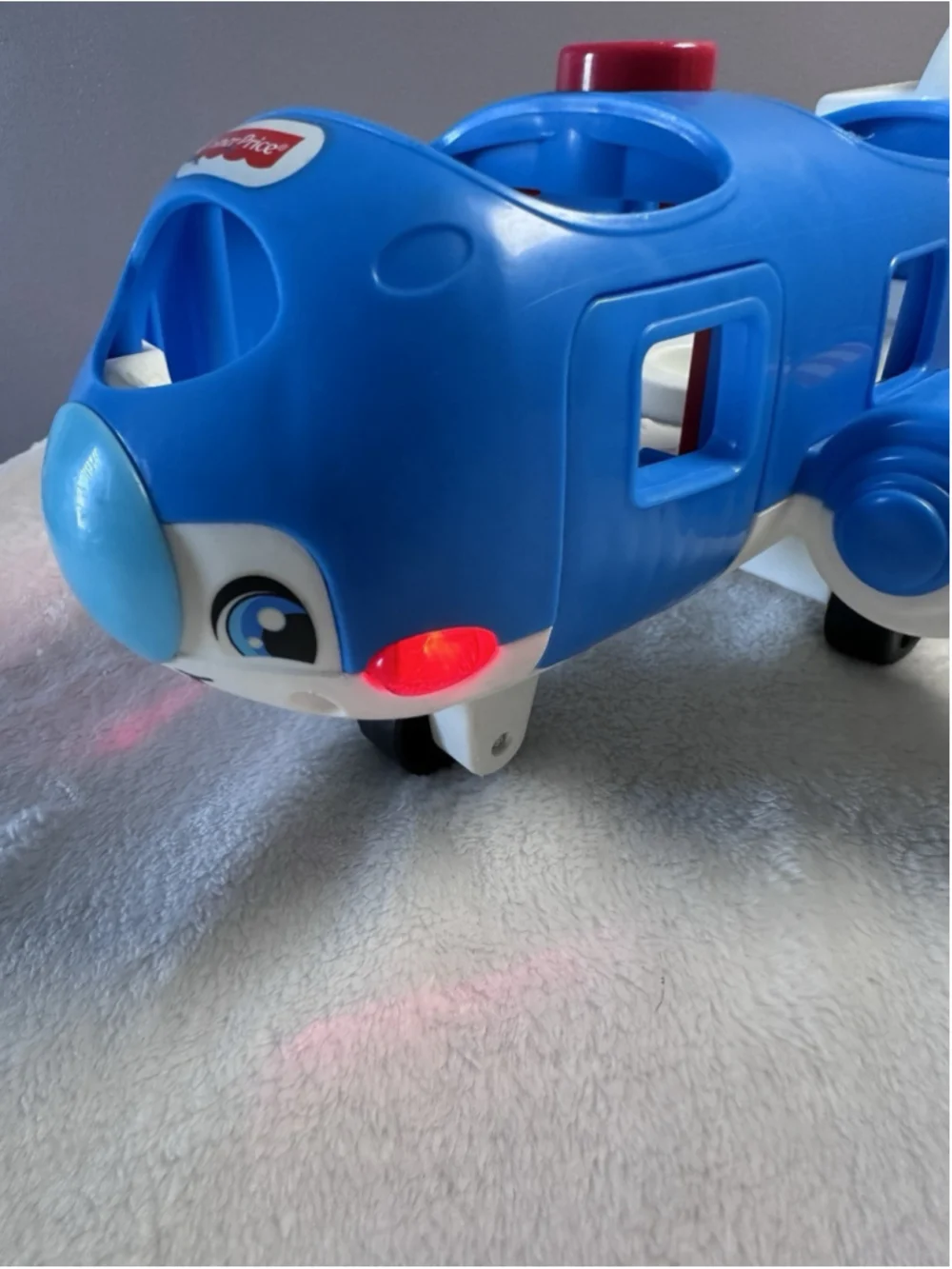 Fisher Price Little People Airplane Toy Musical Plane Figure Lights Sounds